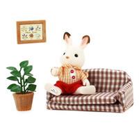 Sylvanian Families kanin far med sofa