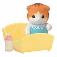 Sylvanian Families ahornkat baby med seng