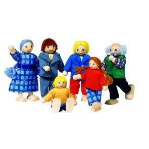 GOKI Dukkehusfamilie 6 figurer