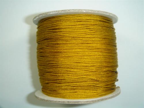 Knyttegarn nylon 1 mm gylden 65 m.