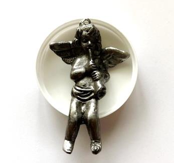Vedhæng engel fra 70´erne - antik look  6 x 4 cm 