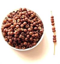 Perle ben farvet chokoladebrun 3,5 mm 20 g. 