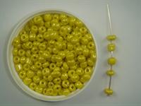 Glasperle 4 mm Luster gul 100 g