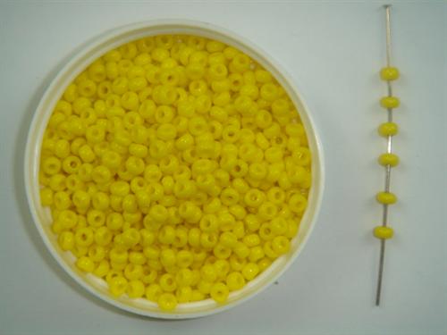 Glasperle 3 mm gul 100 g