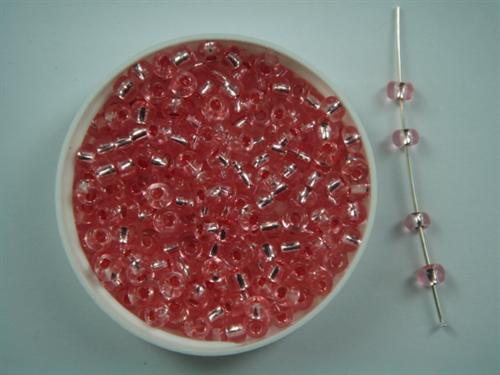 Silverline glasperle 4 mm rosa 100 g
