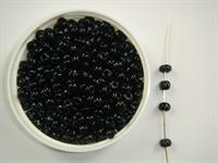 Glasperle 4 mm sort 100 g