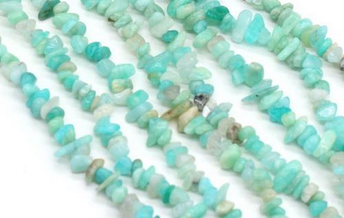 Naturstensperle Amazonite chips 42 cm