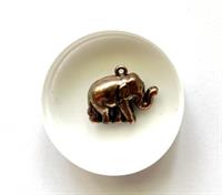 Vedhæng elefant  kobberfarvet 2,5 cm 10 stk.