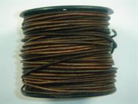 Lædersnøre antik brun 1,5 mm 50 m