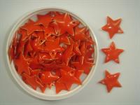 Vedhæng stjerne emalje orange 50 stk
