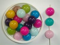 Glasperle candy 10 mm 50 stk. meget flotte farver