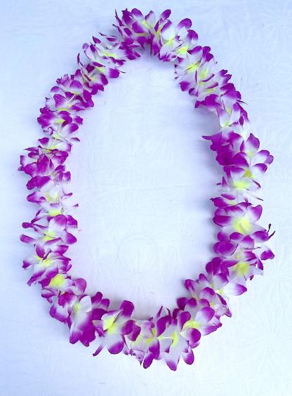 Hawaii krans lilla 60 cm